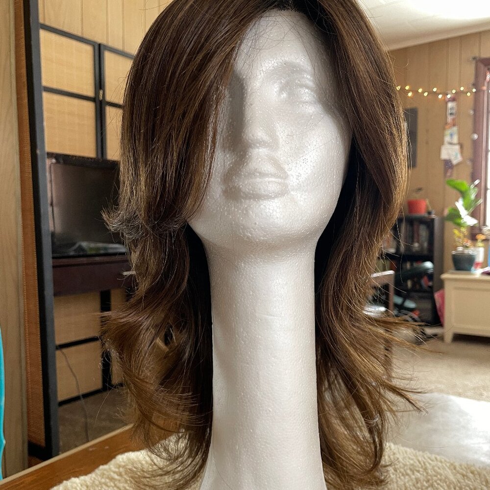Ellen Wille wig - Voice Large - Mono Top - Chocolate Rooted